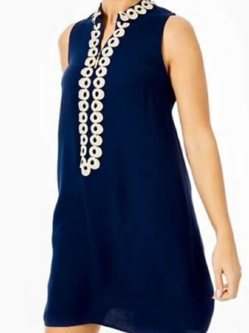 LILLY PULITZER Jane Shift Dress True Navy Blue Size 6